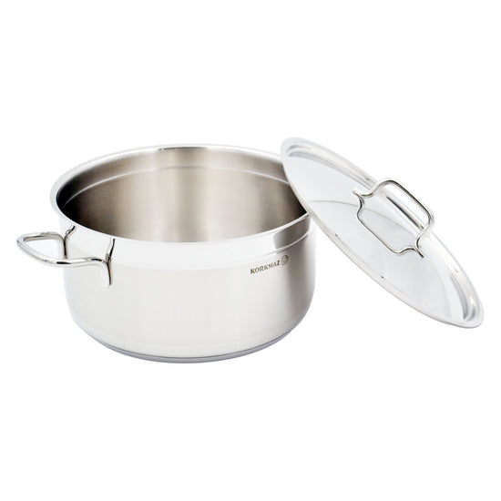 Korkmaz Alfa Stainless Steel Casserole Pot 28X14 Cm / 8.5 L.
 | KA1028