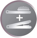 Remington Keratin Radiance Sleek & Smooth Heated Brush | Anti-Frizz Styling Tool with Advanced Ceramic & Keratin Coating | Quick Heat-Up & Shine Boost Technology – RECB7401