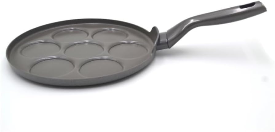 Korkmaz Nora Pancake Maker Pans | Ceramic Pan Cake Maker Griddle with 7 Mould | KA3937-26 cm