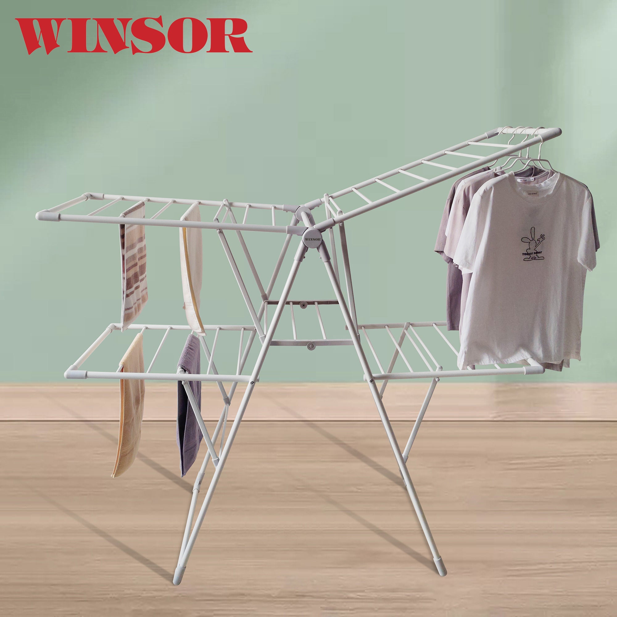Winsor Foldable Clothes Drying Stand  26M, White | WR80828