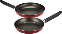 Prestige Classique 16 Piece Non stick cookware Set | Non Stick Cooking Pan Set | 2 Fry Pans, 2 Casseroles, 2 Saucepan, Kadai, 3 Glass Lids, Cutting Board & 5 Spatulas | PR21234