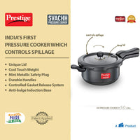 Prestige Svachh Hard-Anodized 5 Ltr Senior Pan Svachh Pressure Cooker | MPD20278