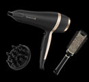 Remington Salon Smooth Hair Dryer Gift Set | 2200W Dryer with Ionic Conditioning & Styling Accessories | Perfect Gift for Smooth, Shiny Hair – D6940GP