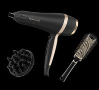Remington Salon Smooth Hair Dryer Gift Set | 2200W Dryer with Ionic Conditioning & Styling Accessories | Perfect Gift for Smooth, Shiny Hair – D6940GP