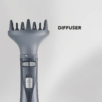 CARRERA OMNI Styler 1200W Hot Air Brush – One Step Hair Dryer & Volumizer with Rotating Ceramic Brush, 6 Attachments, Frizz Control, 3 Heat Settings, Cool Shot, Blow Dry & Style, CRR528, 2 Yr Warranty