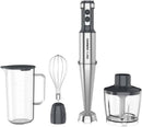 CARRERA 1000W Stick Blender, 4-in-1 Hand Blender & Grinder – Stainless Steel, Full Copper DC Motor, Turbo, LED Display, For Soups, Smoothies, Chutneys, Baby Food – CRR453, 2-Year Warranty