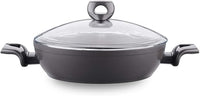 Korkmaz Nora Ceramic Low Casserole 24X5.8 cm / 2.2 L | High-heat-resistant Ceramic Coating Non-stick Cooking Pot - KA3933