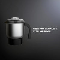 CARRERA 3-in-1 Powerful Blender 600W with 1.5L Blending Jar, Staineless Steel Blades & Copper Motor, Knob Control & LED Dislay, Perfect for Mixing, Grinding and Blending, Grey- CRR567, 2 Year Warranty