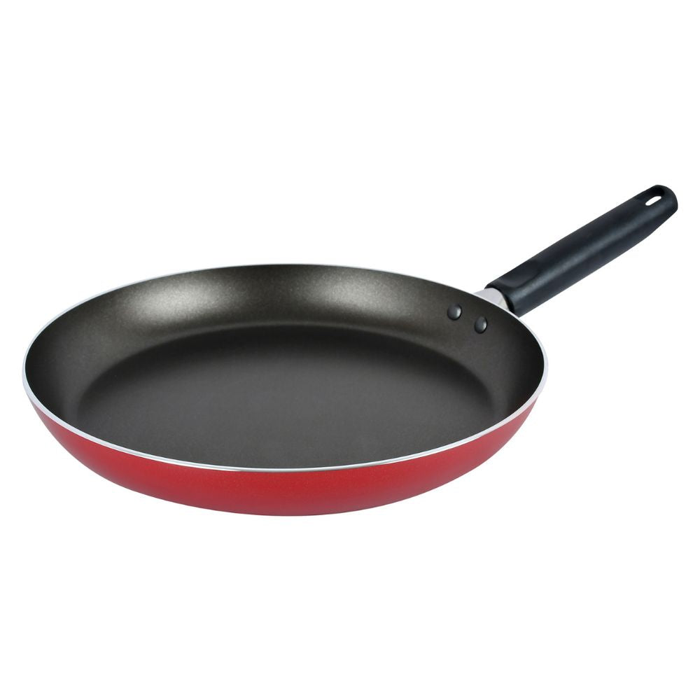 Prestige Value Pack Non-Stick Cookware sets 7Pcs | Non Stick Aluminium Pots and Pans Cooking Set | Soup Pots Set | Frying Pan Set | PR21568 - Red