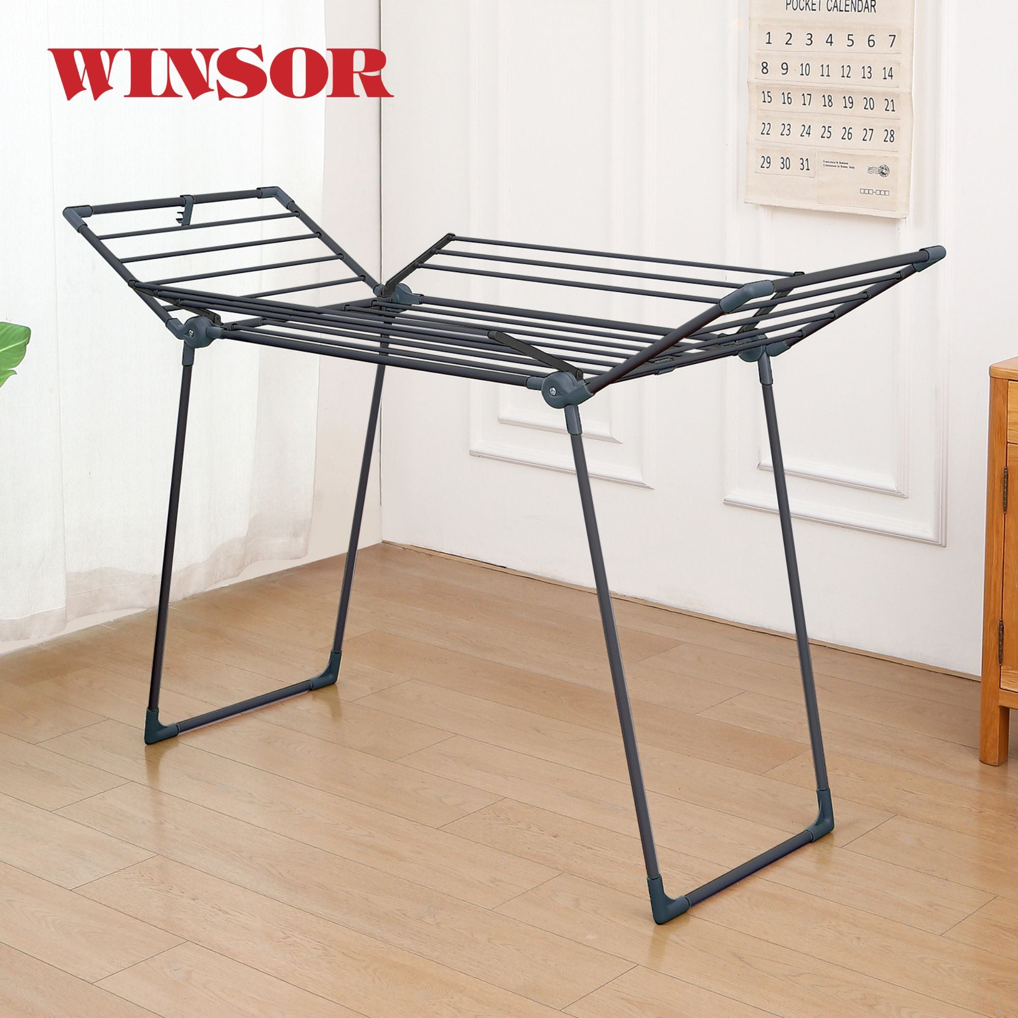 Winsor Foldable Clothes Drying Stand  21M, Black | WR80826