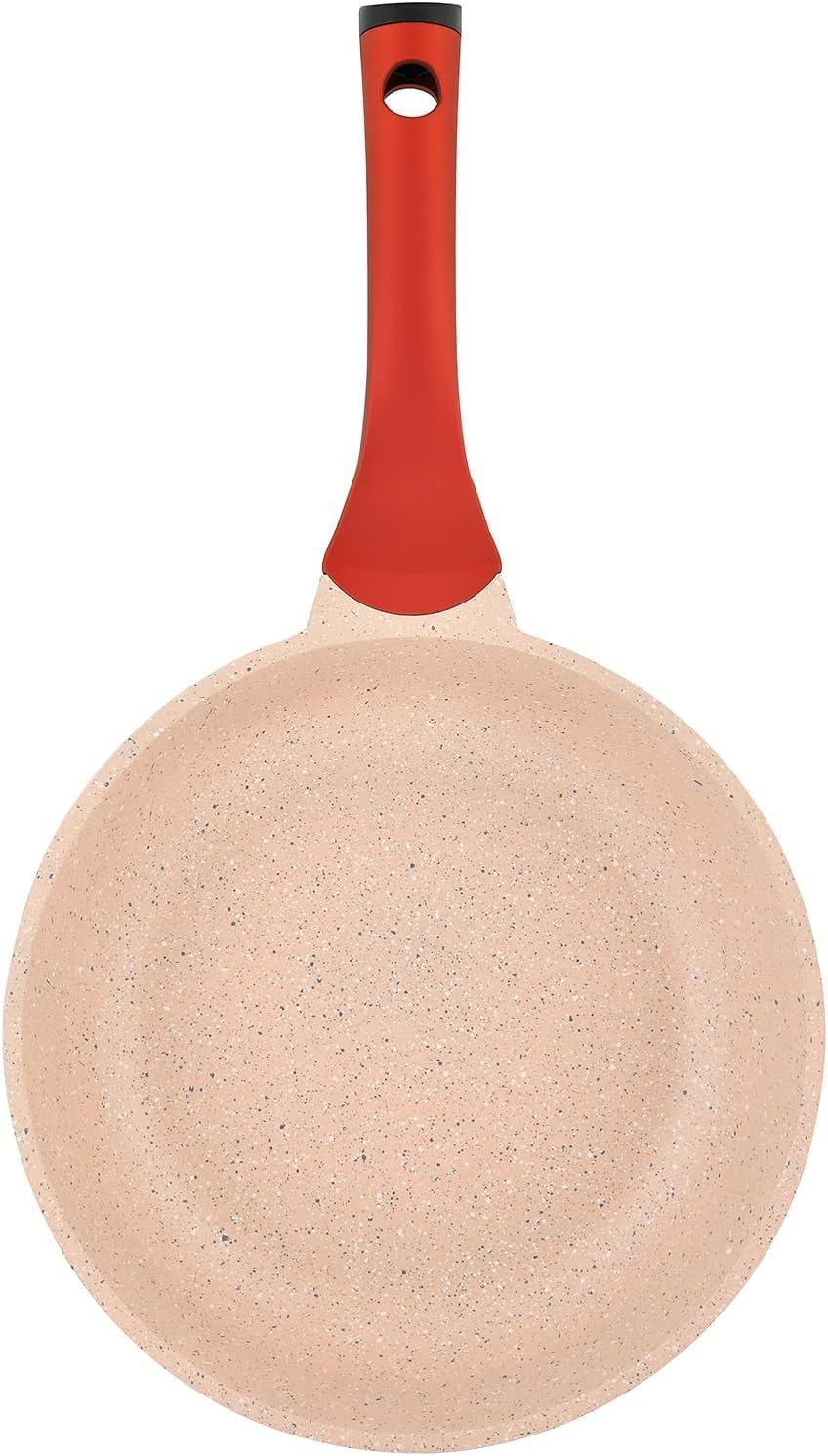 Prestige Essentials 9pcs Pots and Pans Set | Nonstick Cookware Sets | Granite Pots Set | Kitchen Induction Pots and Pans Cooking Sets | Pan Sets for Cooking | Pink - PR80991