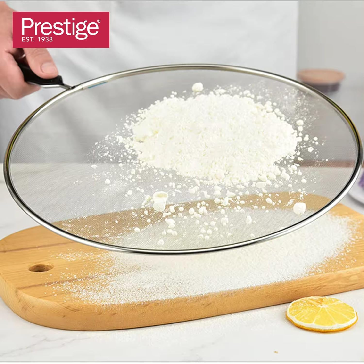 Prestige Splatter Guard 29cm | Premium Stainless Steel Oil Splatter Screen for Frying Pans | Kitchen Essential for Clean Cooking | PR49054