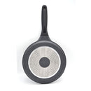 Prestige Essentials Flat Tawa 24cm | Non-Stick Granite Coating Dosa Pan | Induction Base Tawa Pan for Dosa/Roti/Chapati with Stick Handle | Black - PR81166