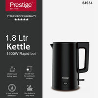Prestige 1.8 Litre Fast-Boiling Stainless Steel Electric Kettle (1500W) | PR54934