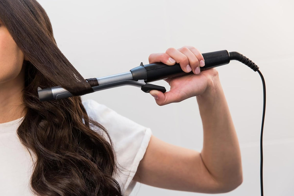 Remington Pro Spiral Curl Tong | 19mm Titanium Ceramic Barrel for Defined, Long-Lasting Curls – CI5519