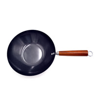 Prestige Nonstick Wok Pan 27Cm | Stir Fring Pan with wooden Handle | Black - PR42255