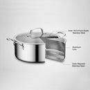 Prestige Infinity Tri Ply Stainless Steel 30cm Casserole With Lid | Induction + all hob suitable | PR81195