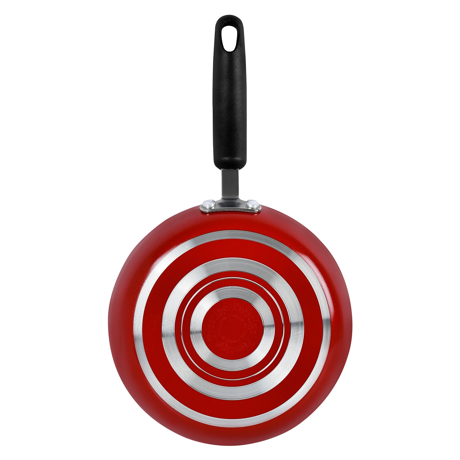 Prestige 12 Piece Non stick cookware Set | Cookware set induction base | Non Stick Cooking Pan Set | Saucepan and Casserole Set with Glass Lid | Color Red