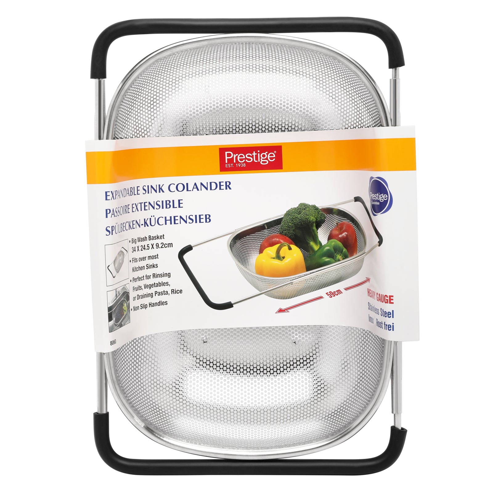 Prestige Stainless Steel Sink Colander | PR8060
