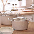 Korkmaz Granita Forged Aluminium Square Grill Frypan 35X25cm 3.2L | Non-Stick Granite Coated Grill Pan | Induction Compatible Cookware | KA1269