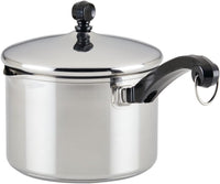 Farberware Classic Stainless Steel Cookware Pots and Pans Se | 15-Piece Cooking Set - FB50049 Silver