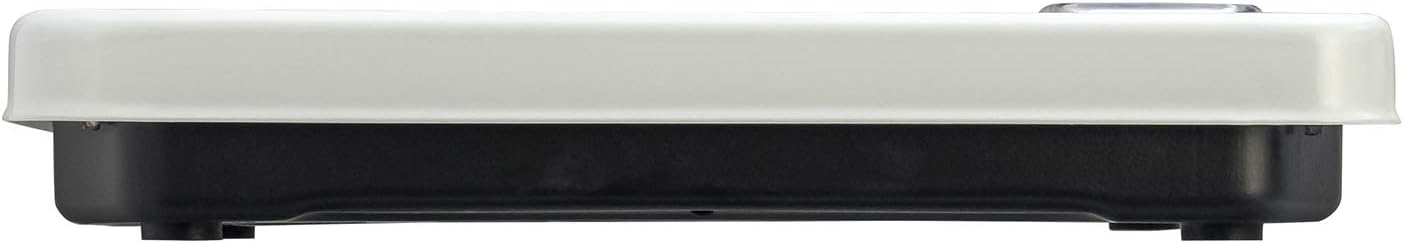 Taylor Analog Bathroom Scale | 300 lb Capacity with Rotating Dial | Durable Metal Platform with White Textured Mat | Easy-to-Clean 10" x 10" Design – White (Model: EL20004014EXP)