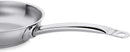 korkmaz Proline Satin Stainless Steel Frying Pan | Frying Pan | Omlette Cooking Pans | Induction Compatible Capsule Bottom (Small 16x4,2cm)