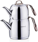 Korkmaz Rosanna Stainless Steel Teapot Set | Induction Compatible Teapot Set - KA192