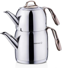 Korkmaz Rosanna Stainless Steel Teapot Set | Induction Compatible Teapot Set - KA192