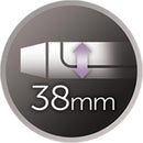 Remington 38mm Curling Tong | Extra-Large Barrel for Big, Bouncy Curls & Soft Waves | Titanium Ceramic Coating – CI5538