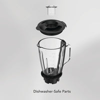 CARRERA Digital Blender № 654 – 1300W High-Speed Blender with 10 Variable Speeds, LED Display & 1.5L Glass Jar