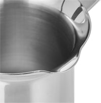 Korkmaz Classic Milk Pan 0.5L | Stainless Steel Milk Pot | Silver - KA138
