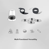 CARRERA Digital Food Processor № 568 – 1000W High-Performance Food Processor with Digital Knob, LED Display & Multi-Function Accessories