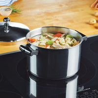 Farberware Classic Stainless Steel Cookware Pots and Pans Se | 15-Piece Cooking Set - FB50049 Silver