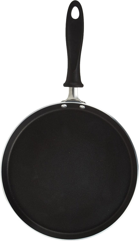 Prestige Omni Tawa 25 cm | Ftal Tawa for Roti | Aluminium Dosa Pan | PR15858 - Black