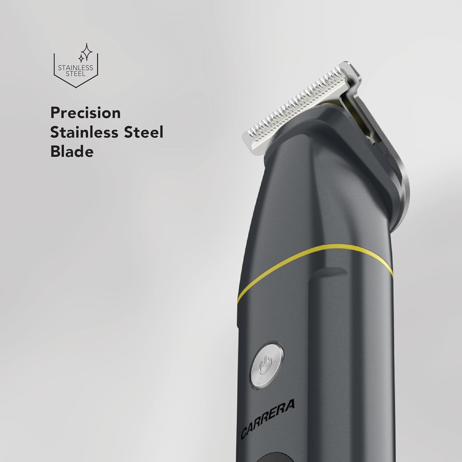 CARRERA CRR625 All-in-1 Trimmer for Men | Cordless Beard, Hair & Body Grooming Kit, Stainless Steel Blades, IPX6 Waterproof, USB Rechargeable, LED Display, 5-Min Boost, Multi Attachments, Gift for Men