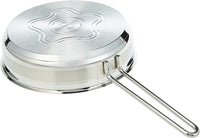 Korkmaz Alfa 9 Pieces Stainless Steel Cookware Set | Induction Compatible Tri-Ply Bottom Cookware Pots and Pans Set | Silver - KA1660