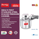Prestige Naksh Svachh Polished Aluminium Cooker 1.5 Litre | MPN10738
