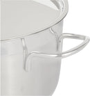 Korkmaz Alfa Plus 11 Pieces Stainless Steel Cookware Set | Induction Compatible Tri-Ply Bottom Pots and Pans Set | Silver - KA1610