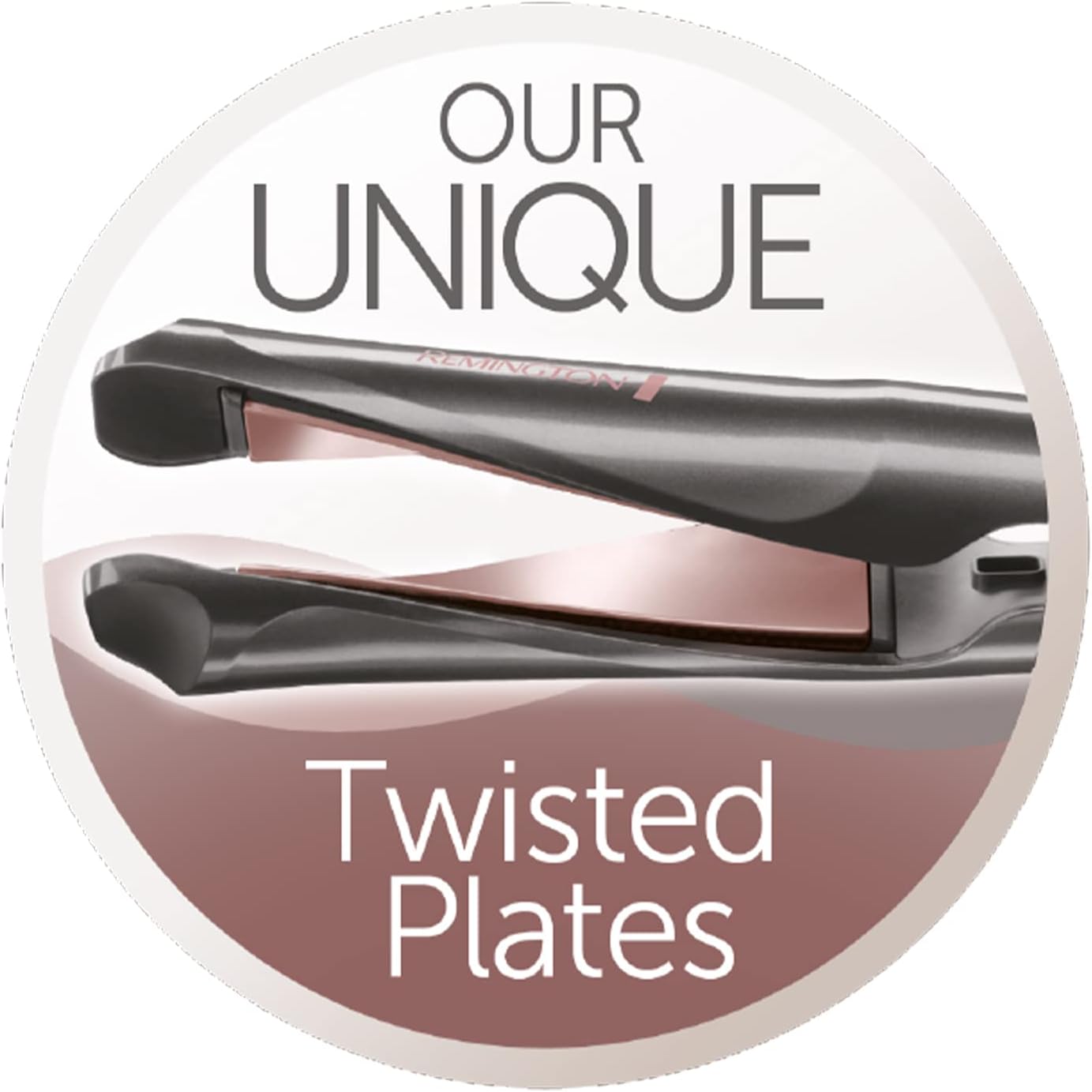 Remington Proluxe Curl & Straight Confidence Styler | Unique Twisted Design with OPTIheat Technology for Smooth or Curly Styles – S6606