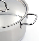 Korkmaz Alfa Plus Couscous 10 Pcs Stainless Steel Cookware Set | Induction Compatible Tri-Ply Bottom Pots and Pans Set | Silver - KA1998