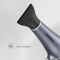 CARRERA AC Hair Dryer CRR 539 – 2200W Professional Hair Dryer with AC Motor, Ceramic Coating, Ionic Function, Cool Shot, and Styling Accessories