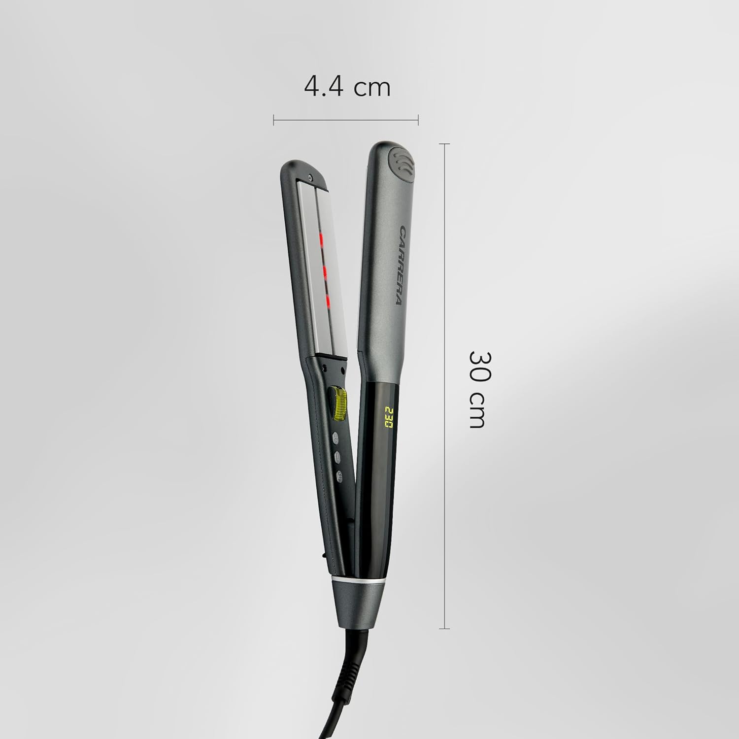 CARRERA CRR634 Infrared Ionic Hair Straightener – Professional Ceramic Flat Iron with Adjustable Temperature, Frizz-Free Styling, Auto Shut-Off & Overheat Protection, Lock Function