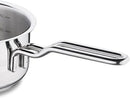 Korkmaz Astra Stainless Steel Saucepan 14 X 7 Cm 1.0 Ltr | Stainless Steel Induction Compatible Tri-Ply Bottom Saucepan | KA2046