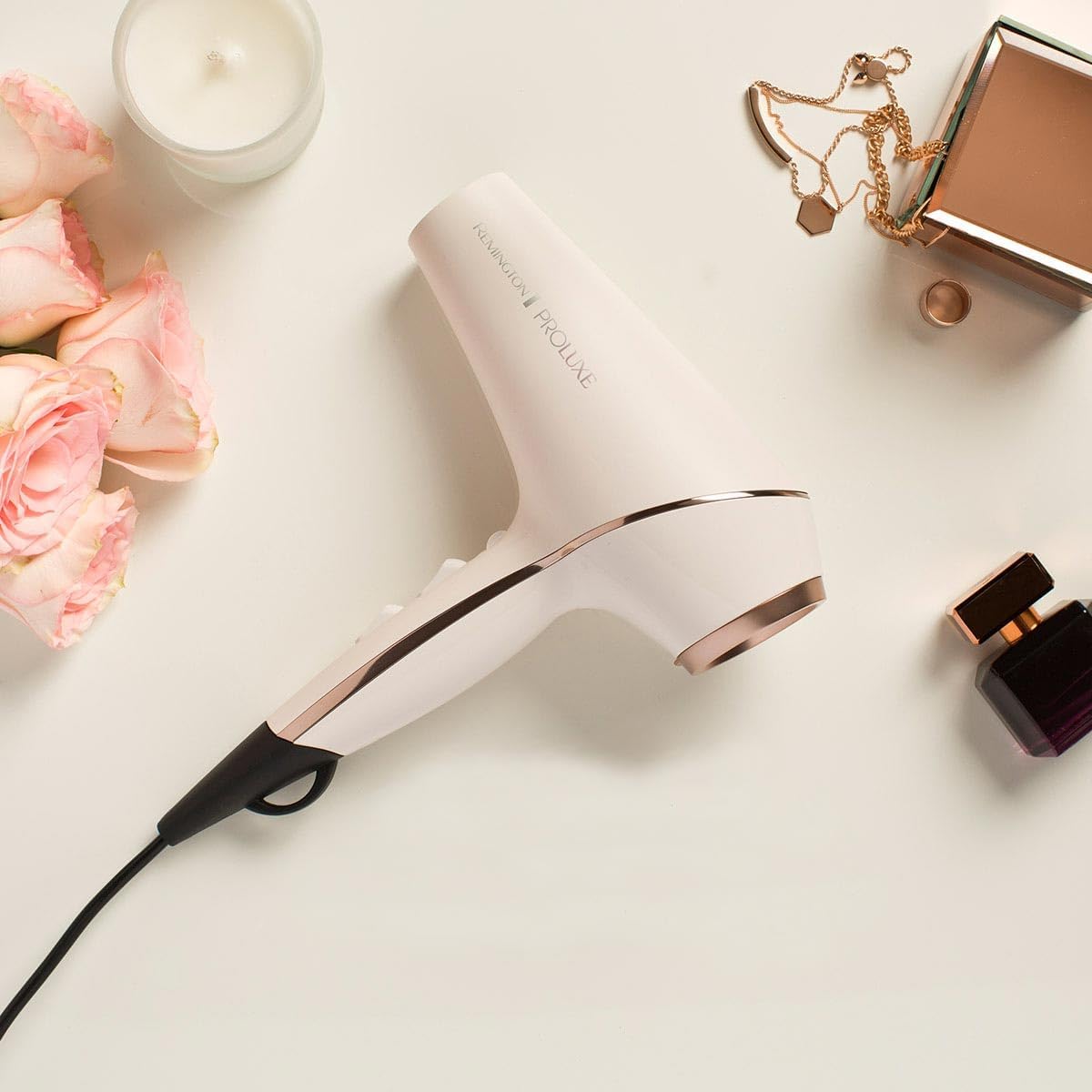 Remington PROluxe Hair Dryer | 2400W Salon-Quality AC Motor with OPTIheat Technology | Smooth, Long-Lasting Styles & Shine – AC9140