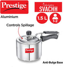 Prestige Naksh Svachh Polished Aluminium Cooker 1.5 Litre | MPN10738