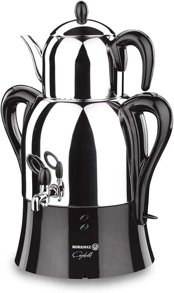 KORKMAZ CAYKOLIK ELECTRICAL SAMOVAR - BLACK