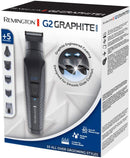 Remington G2 Graphite Series Personal Groomer | 6-in-1 Beard, Nose & Body Grooming Kit with Washable Attachments – PG2000