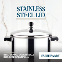 Farberware Classic Stainless Steel Cookware Pots and Pans Se | 15-Piece Cooking Set - FB50049 Silver