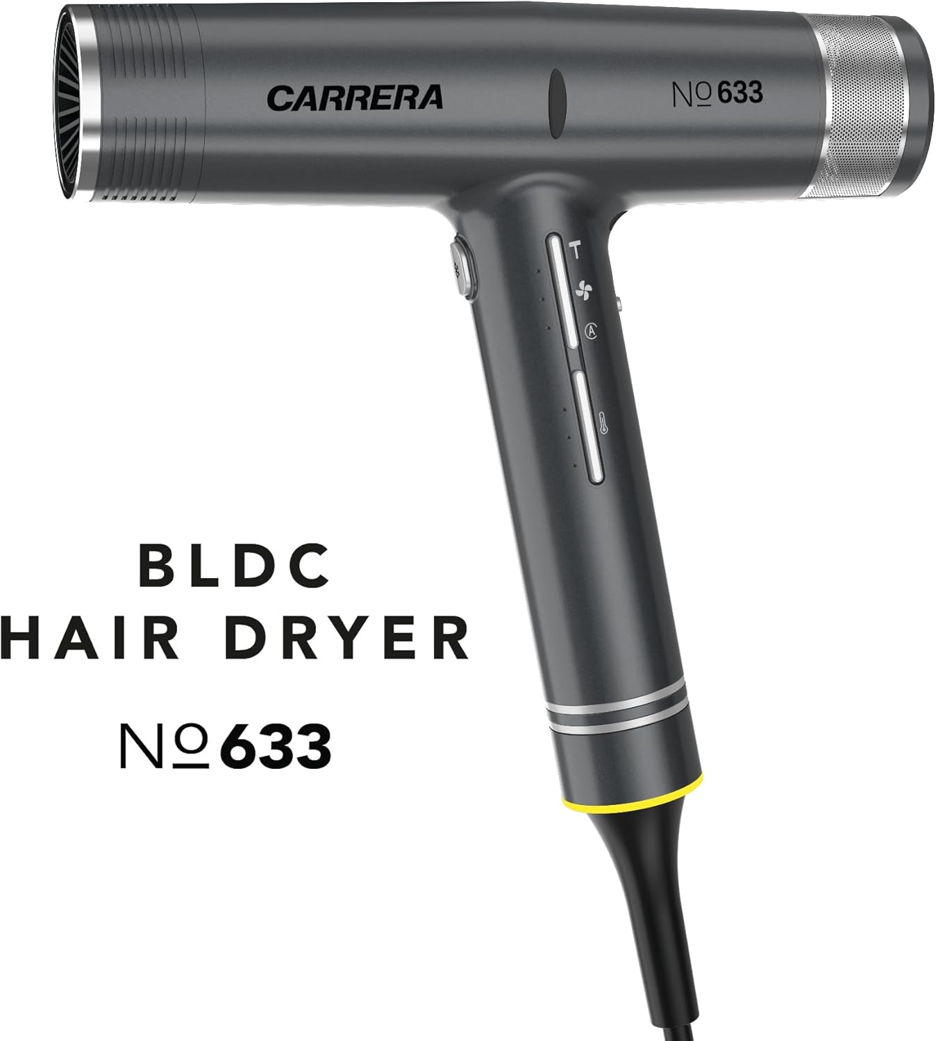 CARRERA BLDC Hair Dryer No 633-110,000 RPM Brushless Motor, 2000W Power Boost, Magnetic Styling Nozzle & Diffuser, Auto-Clean Function, Lightweight Design